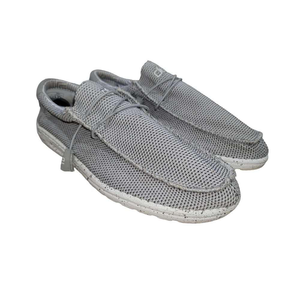 Hey Dude Wally Sox Ash Gray Men's Shoes Size 12 Original Slip On Loafers Casual